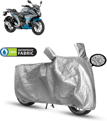 CODOKI Waterproof Two Wheeler Cover for Yamaha(Fazer 25 BS6, Silver)