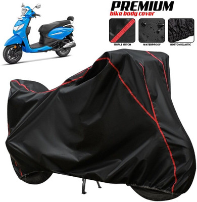 xodi Two Wheeler Cover for Hero(Pleasure, Black, Red, Multicolor)
