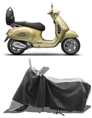 GROFATIK Two Wheeler Cover for Vespa(GTS 300, Grey)