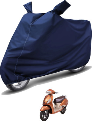 MOCKHE Waterproof Two Wheeler Cover for TVS(Jupiter, Blue)