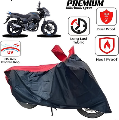 smwzxyu Two Wheeler Cover for Bajaj(Pulsar 135, Red, Black)