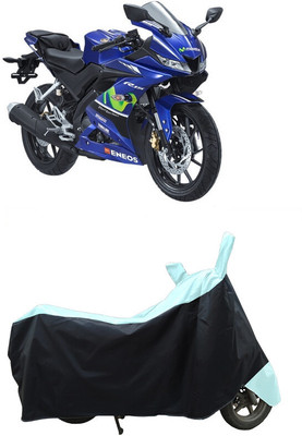 Coxtor Waterproof Two Wheeler Cover for Yamaha(YZF R15 V3 Moto GP Edition BS6, White)