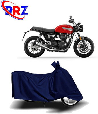 RRZ Two Wheeler Cover for Triumph(Twin, Blue)