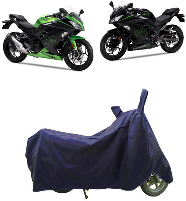 Coxtor Waterproof Two Wheeler Cover for Kawasaki(Ninja 300 BS6, Blue)