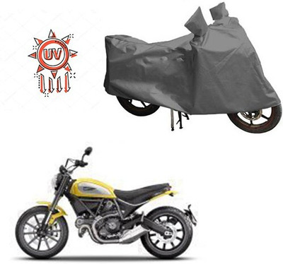DeepShakshi AUTOMOTIVE Waterproof Two Wheeler Cover for Ducati(Scrambler, Grey)