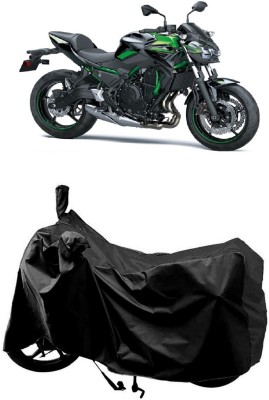 AutoKick Two Wheeler Cover for Kawasaki(Z650, Black)