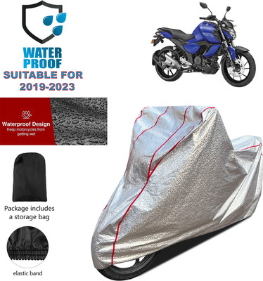 PAGORA Waterproof Two Wheeler Cover for Yamaha(FZ-X, Silver)