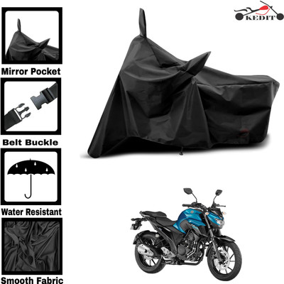 KEDIT Two Wheeler Cover for Yamaha(FZ V3, Black)