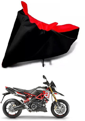 DeepShakshi AUTOMOTIVE Waterproof Two Wheeler Cover for Aprilia(Dorsoduro 900, Red, Black)