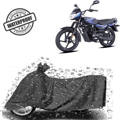 ROYAL AUTO MART Waterproof Two Wheeler Cover for Bajaj(CT110, Grey)