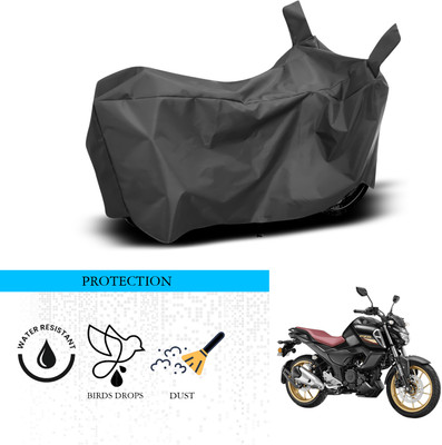 ANTHUB Waterproof Two Wheeler Cover for Yamaha(FZ S V3, Black)
