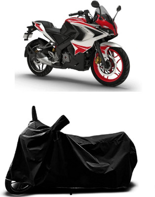 OliverX Waterproof Two Wheeler Cover for Bajaj(Pulsar 200NS FI BS6, Black)