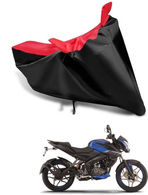 KEDIT Two Wheeler Cover for Bajaj(Pulsar NS-160 BS6, Red, Black)