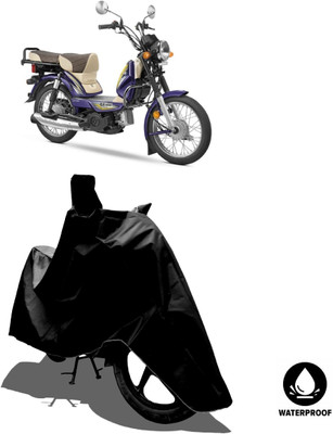 Amexride Waterproof Two Wheeler Cover for TVS(Heavy Duty, Black)