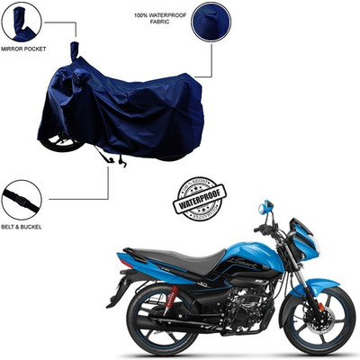 Furnish Flow Waterproof Two Wheeler Cover for Hero(Splendor I Smart, Blue)