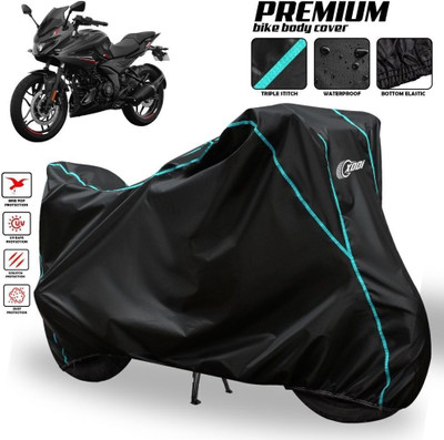 SThanaveX Waterproof Two Wheeler Cover for Bajaj(Pulsar 250, Black, Blue, Multicolor)