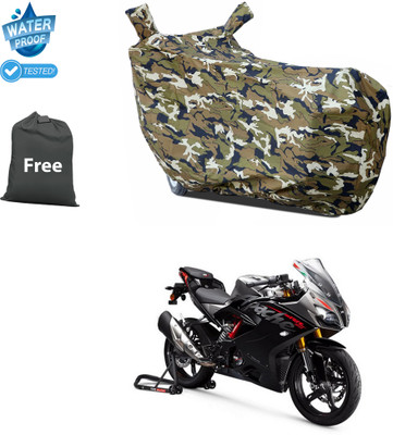 CODOKI Waterproof Two Wheeler Cover for TVS(Apache RR 310, Yellow)