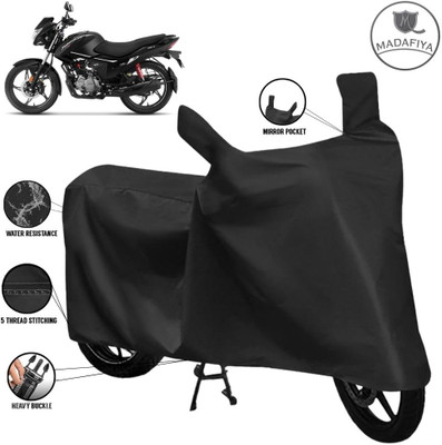MADAFIYA Waterproof Two Wheeler Cover for Hero(New Glamour, Black)