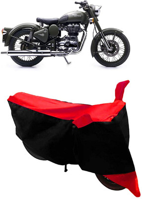 AASHTIK MART Two Wheeler Cover for Royal Enfield(Battle, Red)