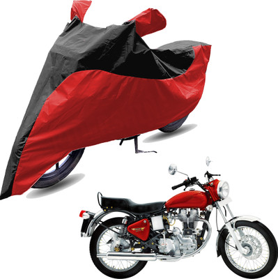 RiderShine Two Wheeler Cover for Royal Enfield(Electra 5S, Red, Black)