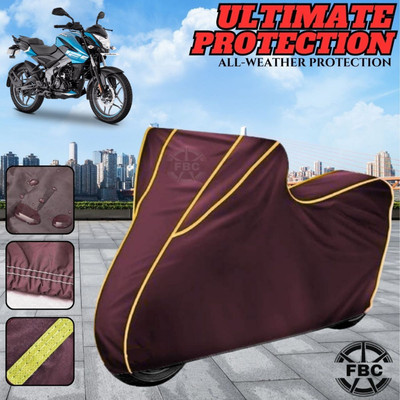 FBC Waterproof Two Wheeler Cover for Bajaj(Pulsar NS125, Maroon)