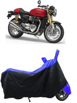 Coxtor Waterproof Two Wheeler Cover for Triumph(Thruxton 1200 R, Blue)