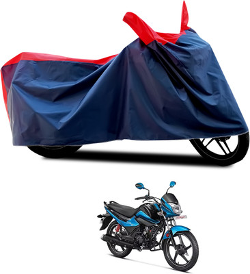CODOKI Waterproof Two Wheeler Cover for Hero(Splendor I Smart, Black, Red)