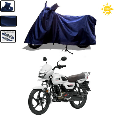 Mdstar Waterproof Two Wheeler Cover for TVS(Radeon, Blue)