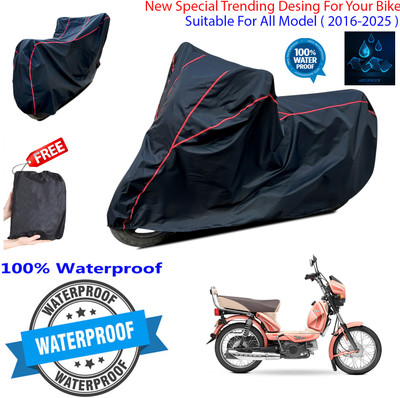 OliverX Waterproof Two Wheeler Cover for TVS(XL 100, Black)