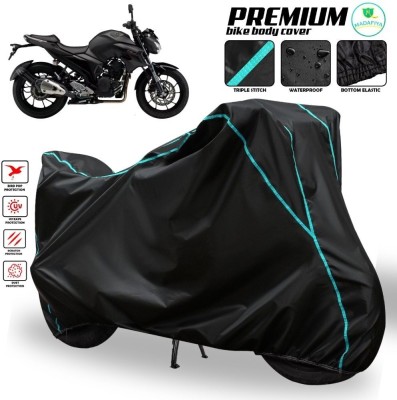 MADAFIYA Two Wheeler Cover for Yamaha(FZ 25, Black, Blue, Multicolor)