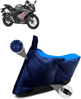 DeepShakshi AUTOMOTIVE Two Wheeler Cover for Yamaha(YZF R15 V3.0, Blue, Black)