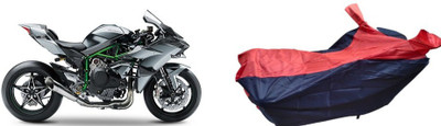 malti Two Wheeler Cover for Kawasaki(Ninja H2R, Red, Blue)