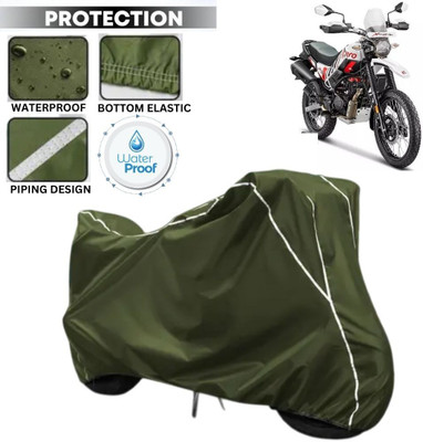 kerwa Waterproof Two Wheeler Cover for Hero(Xpulse 200T, Green, White)