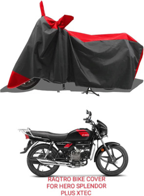 RAQTRO Two Wheeler Cover for Hero(Splendor, Blue, Black)