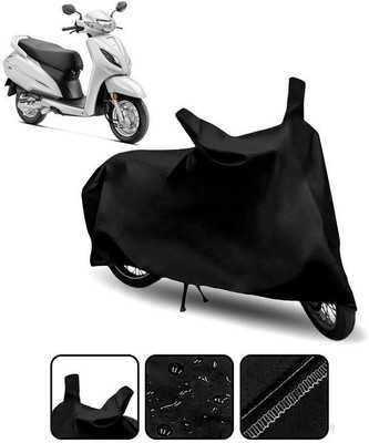 Lakshmina Enterprises Waterproof Two Wheeler Cover for Honda(Activa 125, Black)