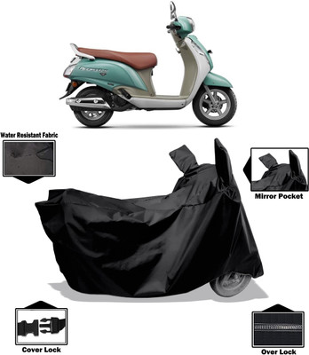Amexride Two Wheeler Cover for Suzuki(Access 125, Black)