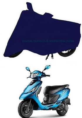 DeepShakshi AUTOMOTIVE Waterproof Two Wheeler Cover for TVS(Zest, Blue)