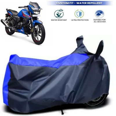 ma collections Waterproof Two Wheeler Cover for TVS(Apache RTR 180, Blue)