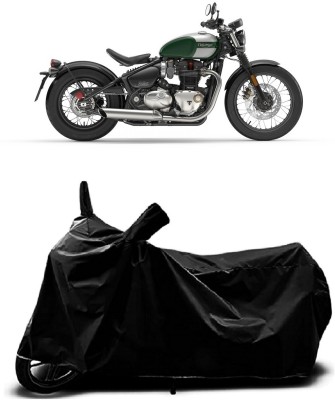 Mdstar Waterproof Two Wheeler Cover for Triumph(Bonneville Bobber BS6, Black)