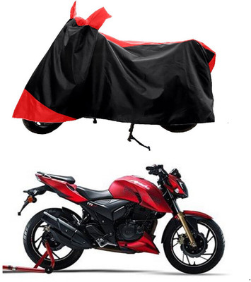 GROFATIK Two Wheeler Cover for TVS(Apache RTR 200 4V, Red)