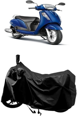 MMSSTAR Waterproof Two Wheeler Cover for Suzuki(Access, Black)