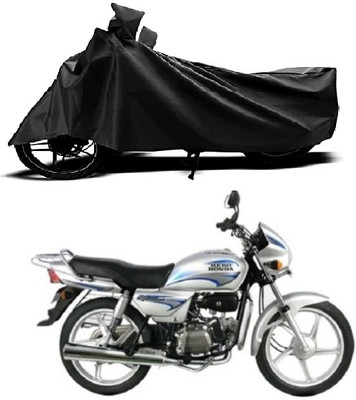 ASESOMECREATION Waterproof Two Wheeler Cover for Hero(Splendor Plus, Black)