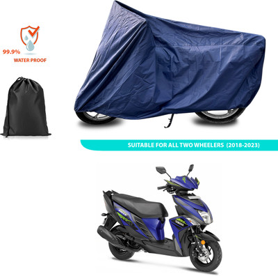 ANTHUB Waterproof Two Wheeler Cover for Yamaha(Cygnus Ray ZR BS6, Blue)