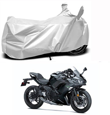 Aoriyon Two Wheeler Cover for Kawasaki(Ninja 650 BS6, Silver)