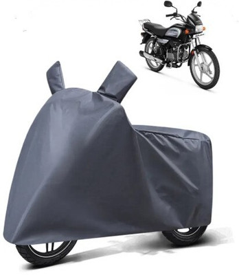 Tritika Waterproof Two Wheeler Cover for Hero(Splendor Plus, Grey)
