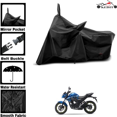 KEDIT Two Wheeler Cover for Universal For Bike(Gixxer, Black)