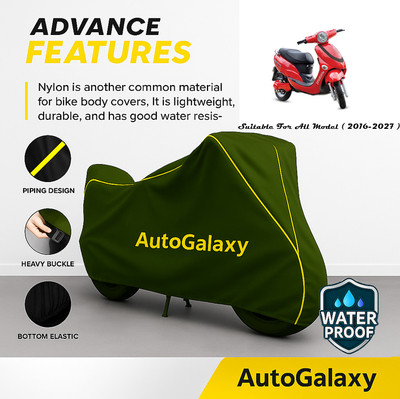 AutoGalaxy Waterproof Two Wheeler Cover for Hero(Electric Photon BS6, Green)