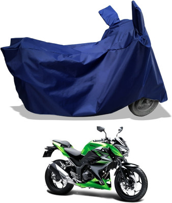 Amexride Two Wheeler Cover for Kawasaki(Z250 BS6, Blue)