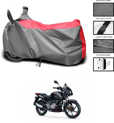 DeepShakshi AUTOMOTIVE Waterproof Two Wheeler Cover for Bajaj(Pulsar 125 Neon, Red, Grey)