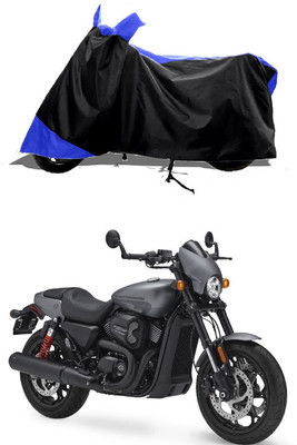 GROFATIK Two Wheeler Cover for Harley Davidson(Street 750, Blue)